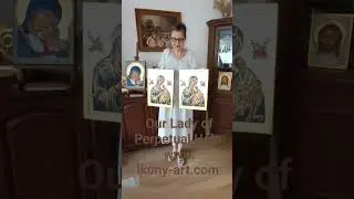 Our Lady of Perpetual Help by Krystyna Kuś Kilichowska #icons #artwork #art #painting