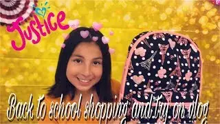 JUSTICE BACK TO SCHOOL SHOPPING AND TRY NEW ON VLOG