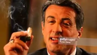 Sylvester Stallone smoking cigars