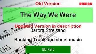 The Way We Were Tenor Sax/Clarinet/Trumpet Backing Track