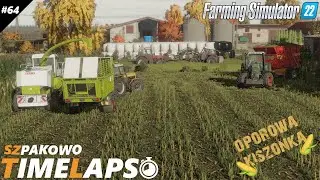 Осенний силос | 330 000 л силоса | Мы косим 2 поля | Таймлапс #64⏱ Szpakowo🤩| FS22🔥| Matetek2