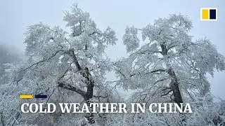 Cold weather brings snow to China