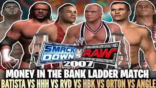 INSANE MONEY IN THE BANK LADDER MATCH! A.I Vs A.I (Smackdown Vs Raw 2007 Simulation) #mitb 