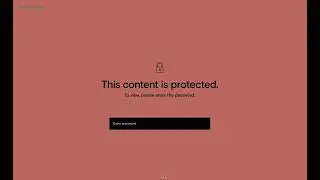 Customize your password protected page