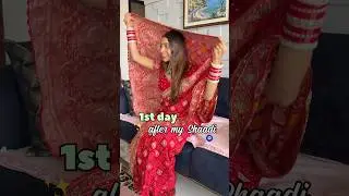 1st day after my Shaadi🥹❤️😍 #shaadi #bride #bahu #wedding #vlog #weddingvlog #shaadivibes