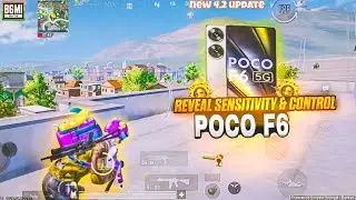 Finnally 🔥 reveal 4.2 update sensitivity & control ⚜️ poco f6 smooth + 90fps pubg / bgmi test 2026💀