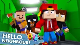 Minecraft Adventure - HELLO NEIGHBOUR IS IN THE LITTLE CLUB H.Q!!!