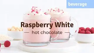 Raspberry White Hot Chocolate Recipe with Almond Cow