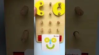 🎨 Creative Learning with a Peg Board | Learn Colors, Shapes & Numbers! 🔢#shorts #kidsactivities