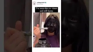 Girl applies black face paint then pranks her mum in the dark