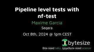 nf-core/bytesize: Making pipeline level tests with nf-test