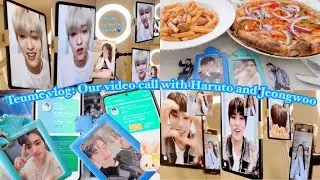 [Teume vlog] 220501 Videocall event with TREASURE Haruto and Jeongwoo, outing with teume | 트레저 영통팬싸