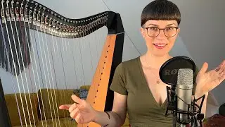 ASMR HARP SESSION - with Ocean sounds