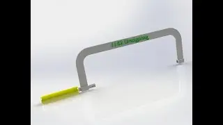 Hacksaw Frame Wooden Handle CAD model