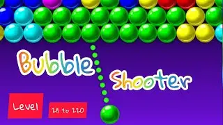 Bubble shooter game | bubble shooter level 211 to 220