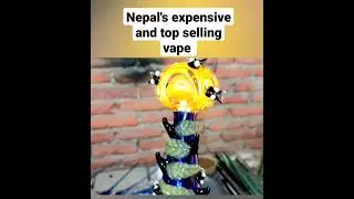 top selling smoking glass vape with gold and silver #shorts #youtubeshorts #vape #gold