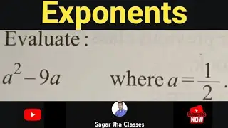 Evaluate a² - 9a where a = 1/2