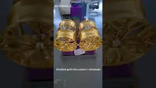 Manufacture brushed gold rims , wholesale forged wheels at JOVA WHEELS