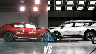 2024 Kia EV6 vs. Kia EV9: Euro NCAP Crash Test Comparison!