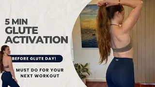 5 MIN GLUTE ACTIVATION | NO Equipment for Home or Gym