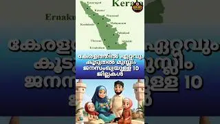 Districts with the largest Muslim population in Kerala #shorts #kerala #muslim #keralamuslim #short