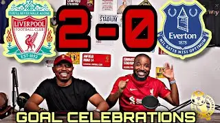 Liverpool 2-0 Everton | Full Fan Goal Celebrations | Andrew Robertson Divock Origi