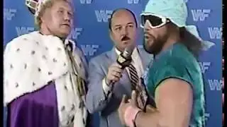 Randy Savage, Harley Race and Adrian Adonis Promo on MSG 6-Man Tag (02-21-1987)