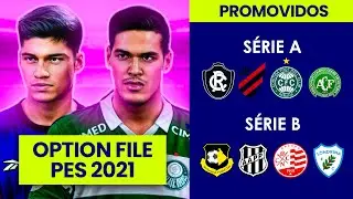BRASILEIR&Atilde;O 2026 no PES 2021: Atualiza&ccedil;&atilde;o de JANEIRO com S&eacute;ries A e B 100% Atualizadas!