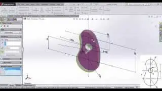Dairesel Teğet Solidworks Eğitim Örnek 4