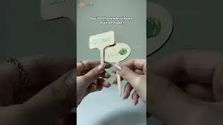 UV DTF transfer stickers & Wood - a great duo! 🤩  #branding