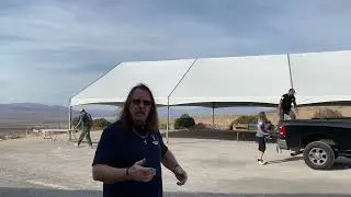 Gun Owners of America Rally setup