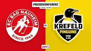 Pressekonferenz 40. Spieltag | EC Bad Nauheim - Krefeld Pinguine