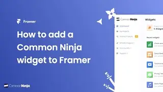 How to add a Common Ninja Widget to Framer