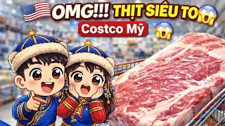🇲🇳 🇻🇳 Hai vợ chồng đi Costco Mỹ 😱 | Cái gì cũng TO & BỰ! | Vlog đời thường