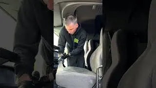 Deep Cleaning International semi-truck seat.  #mobiledetailingservice #mobiledetailing