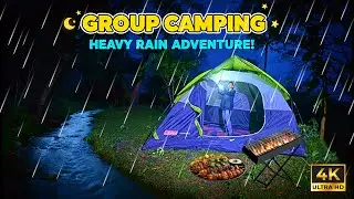 Riverside Camping in Heavy Rain 🌧️ | Pugs N Paws