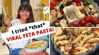 I tried *THAT* VIRAL FETA PASTA!! Is it worth the hype?? | MEAL UNDER 30 MINS | Kavya DSouza