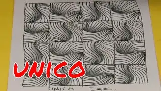 Unico - super easy grid tangle