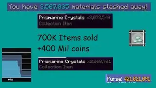 How I made 400mil in 3 mins while crashing the market (Hypixel skyblock)