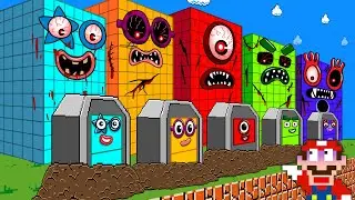 Ultimate Clash: Mario Escape R.I.P All Numberblocks Maze | Game Animation