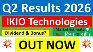 IKIO Q2 results 2026 | IKIO Technologies results today | IKIO Technologies Share News | IKIO Share