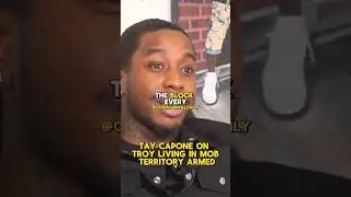 Tay Capone on TRoy living on mob territory with guns on him #chicagodrill #taycapone #troy