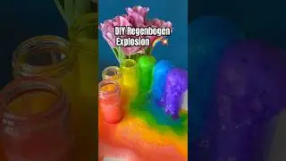 Experiment Regenbogen Explosion #experiment #funforkids #kindergarten #kidsactivities #diy #forkids