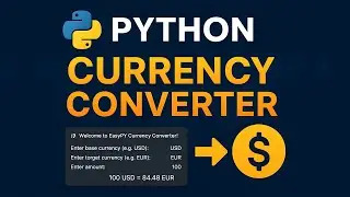 Build a Currency Converter with Live Exchange Rates 🐍 Python Project