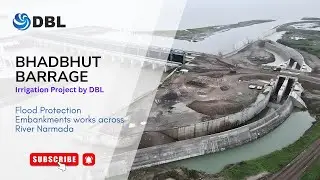 Bhadbhut Barrage Irrigation Project across Narmada River in Gujarat.