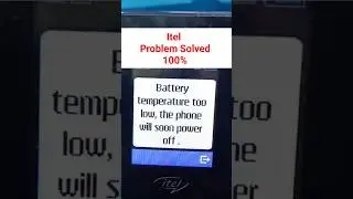 itel Battery temperature too low Problem Solved #mobiletechnoguru #itel #batterytemperature #repair