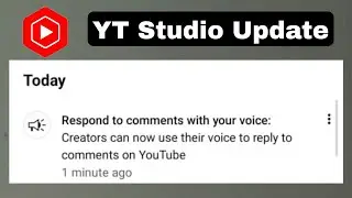 Respond to comments with your voice Creators can now use their voice to reply to comments on YouTube