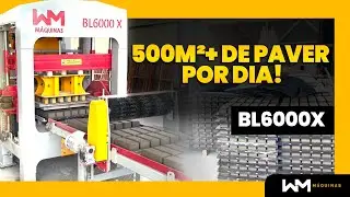 PRODUÇÃO DE PAVIMENTO INTERTRAVADO NA MÁQUINA DE BLOCOS BL6000X