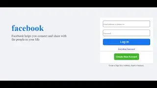Let's design Facebook Login | Part 1 | Forms in CSS and HTML |