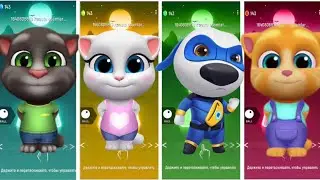 Talking Tom and Friends Tom VS  Hunk VS Angela VS Ginger Tiles Hop Coffin Dance Song